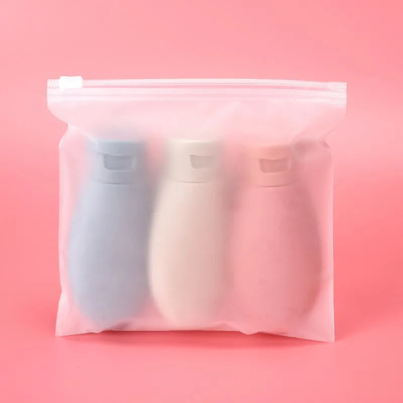 4Pcs/Set Refillable Bottle 60ml Soft Lotion Container Squeeze Tube Empty Bottle Portable Travel Shampoo Bottle