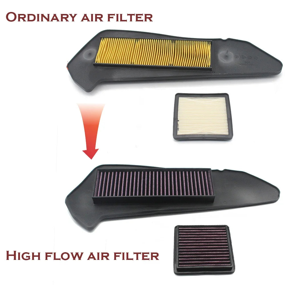 Pokhaomin Motorcycle Air Intake Cleaner Engine Protect Air Cleaner Filter For Yamaha XMAX 250 300 X MAX 300