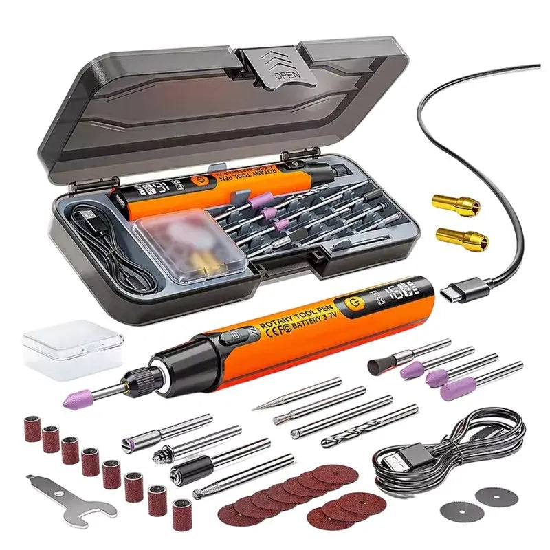 FYBL-Wireless Electric Mini Grinder 3.7V 10000-16000R Engraving Pen Cordless Micro Rotary Tool Drill
