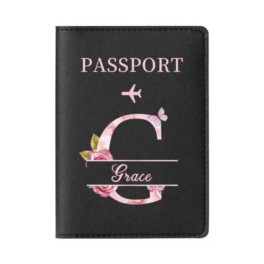 Personalized Passport Holder with custom Cute Cartoon Shiba Print, Multifunctional Ticket & Travel Document Organizer