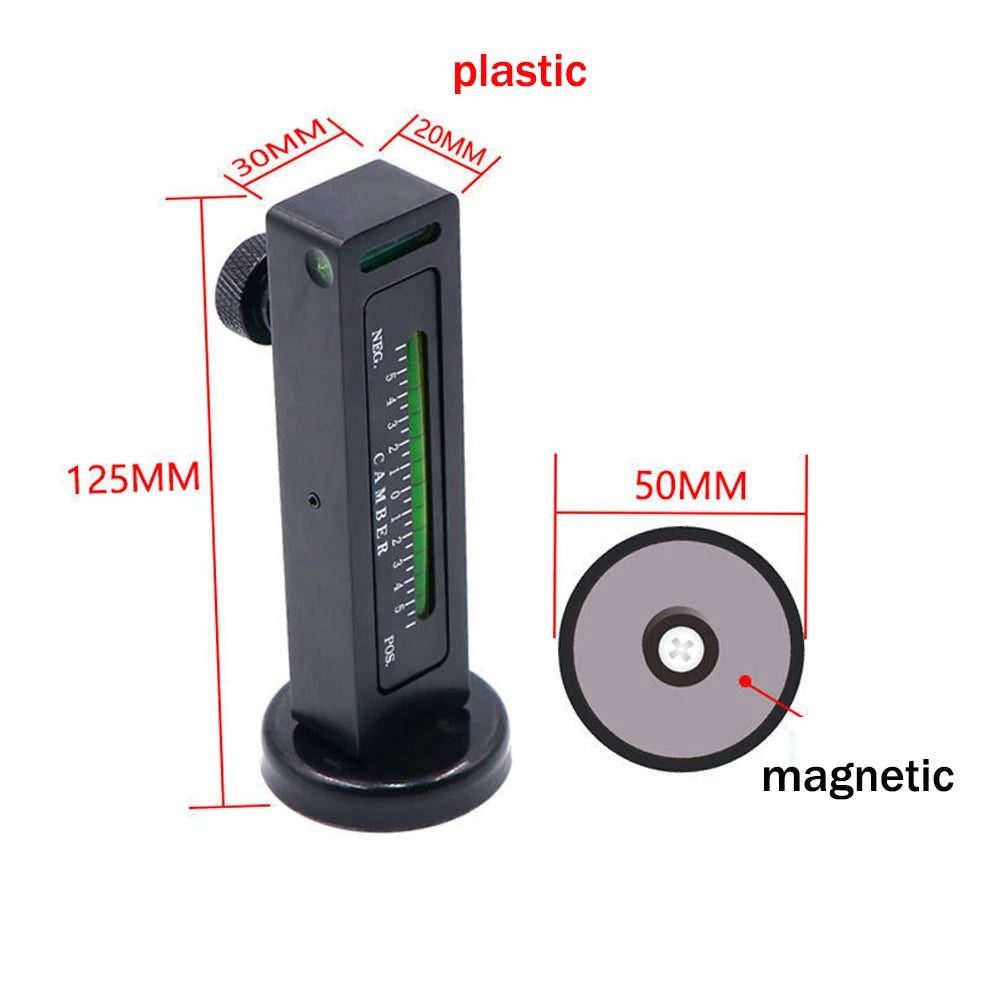 1pc Adjustable Magnetic Wheel Alignment Level Magnetic Level Gauge ft Camber Adjustment Tool Magnet Positioning Tool