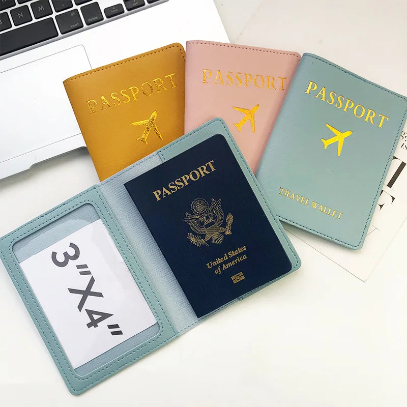 PU Leather Business Luggage Tag Suitcase Address Label Luggage Boarding Case Label Name ID Address Clip Travel Accessories
