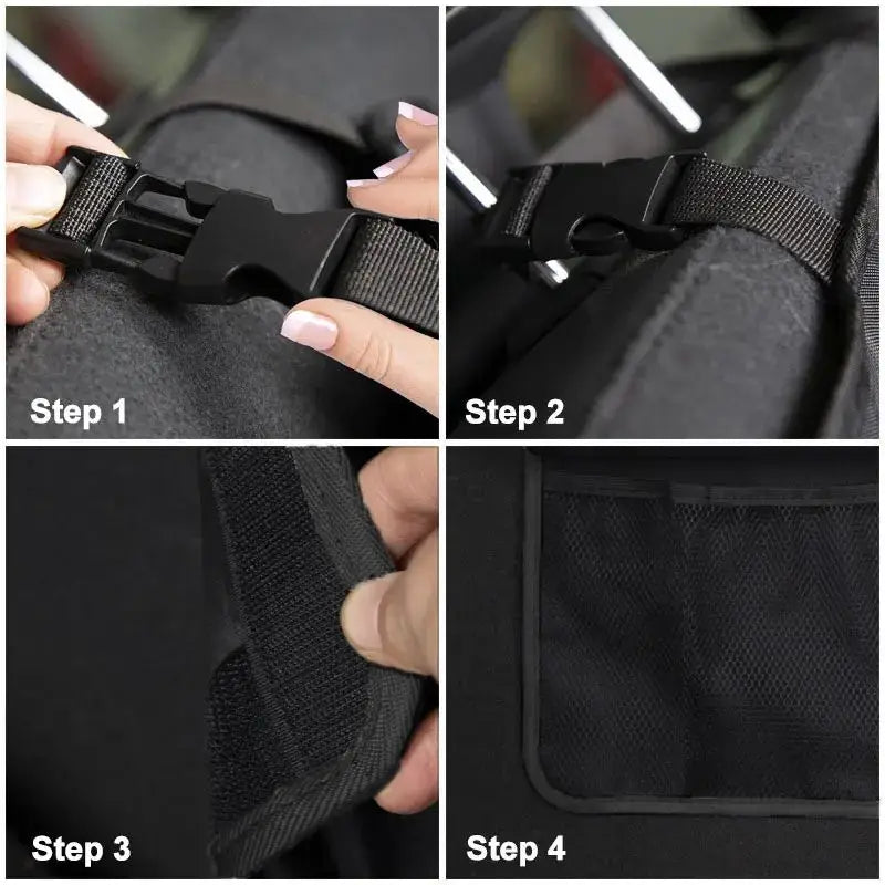 Universal Auto SUV/MPV Organizer Trunk Back Seat Storage Bag Car Rear Multifunctional Storage Net Pocket Car Interior Supplies