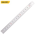 Deli 1 Pcs 15/20/30/50cm Multi-standard Measuring Ruler Stainless Steel Woodworking Portable Hand Percision Measuring Tools