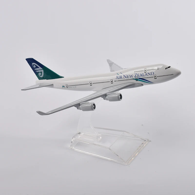 JASON TUTU Air New Zealand B747 Airplane Model Aircraft Diecast Metal 1/400 Scale Planes