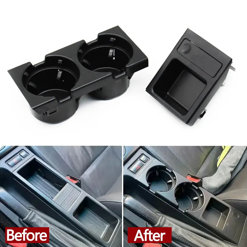 Car Front Center Console Drink Water Cup Holder And Storage Box Coin For BMW 3 Series E46 1998-2006 323i 318i 320i 51168217953