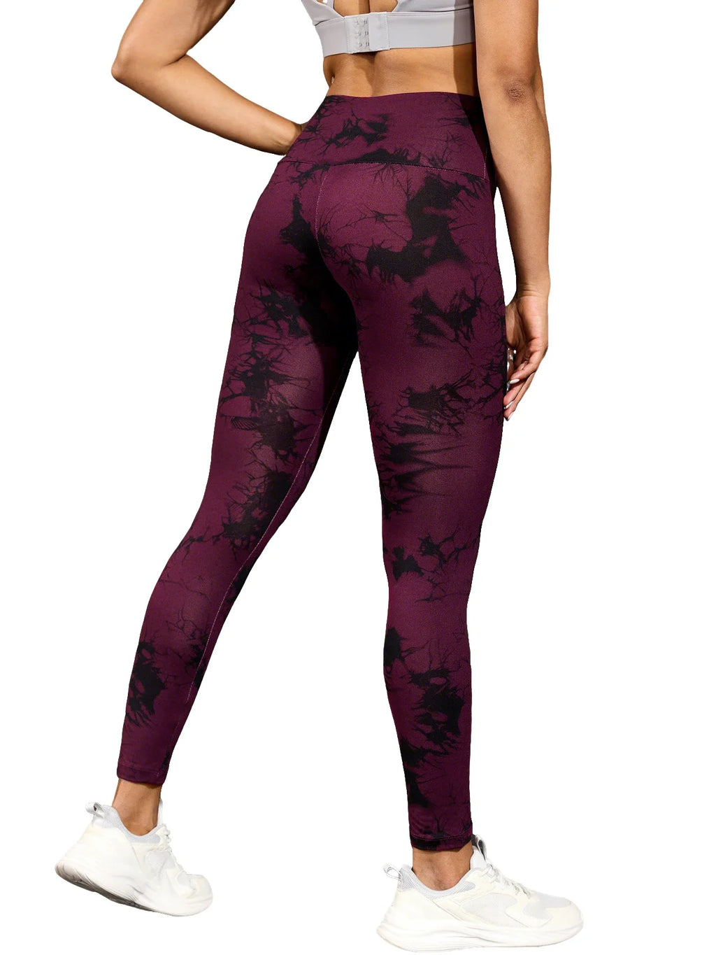 Super Soft High Waisted Tie Dye Leggings for Women Yoga Running Gym No See Through Workout Athletic Tights Push Up Gym Fitness