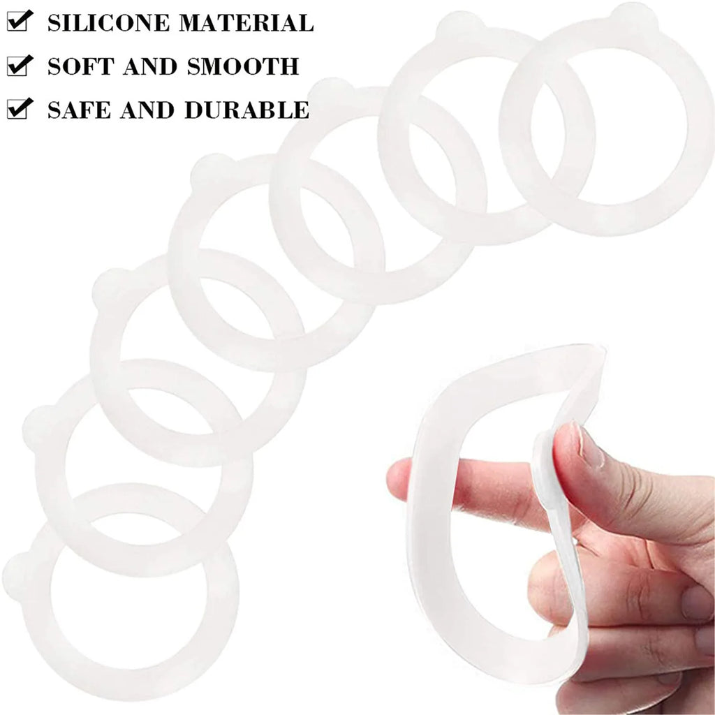 5pcs Mason Jar Sealing Ring Silicone Gasket Food-Grade Waterproof Silicone Gasket for Mason Jars Sealing Jars Glass Jars