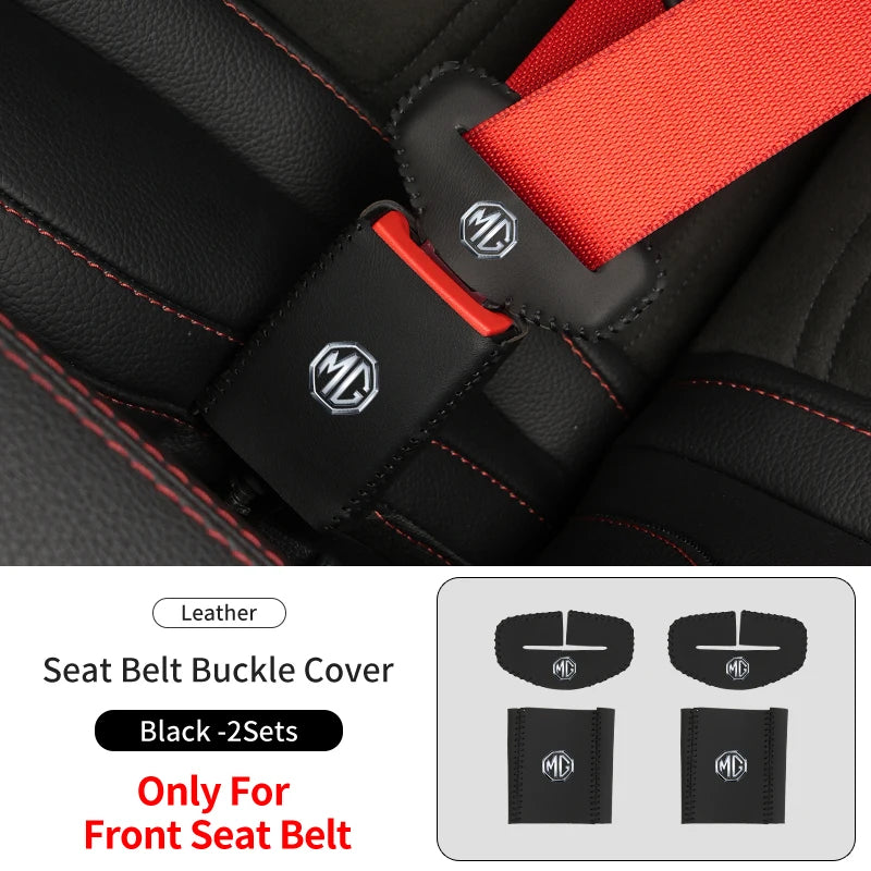 Car Seatbelt Buckle Protector Case Anti-scratch Cover Interior For Morris Garages MG 3 5 6 7 HS ZS GS Hector TF GT ZR RX5 RX8