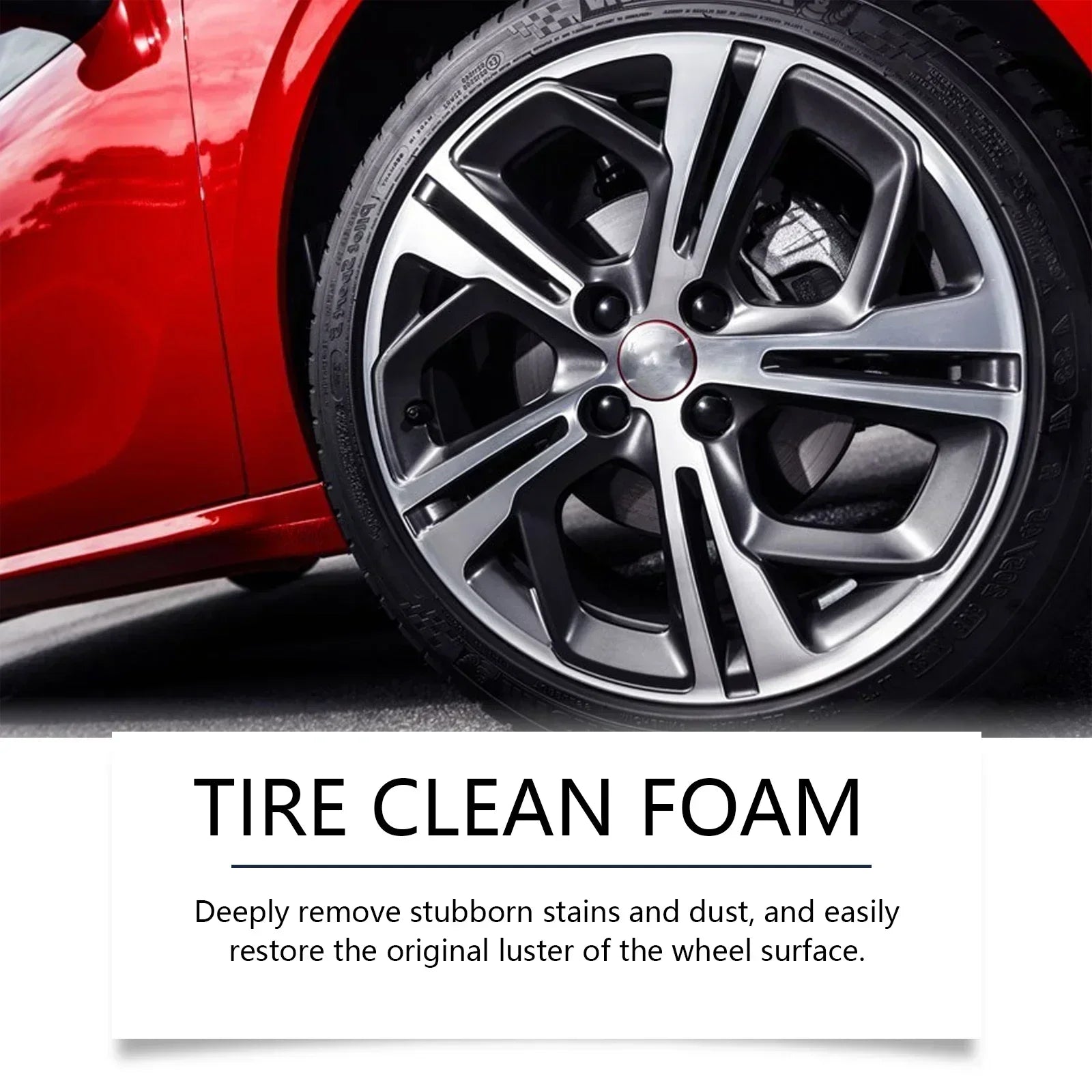 1Pcs Car 100ml Tire Stain Removal Liquid Wheel Surface Cleaning Spray Professional Rim Dust Wash Gloss Enhancer Tool Accessories
