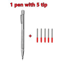 New Alloy Scribe Pen Carbide Scriber Pen Metal Wood Glass Tile Cutting Marker Pencil Metalworking Woodworking Hand Tools Kits