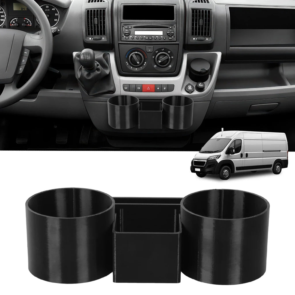 Car Inside Coffee Storage Holder Automobile Dual Cup Holder For  Fiat Ducato Peugeot Boxer Citroen Relay Van Centre 2007+
