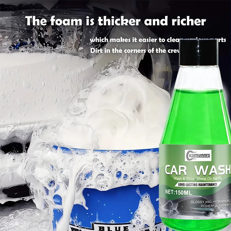 Car Wash Shampoo Concentrate 1:200 Dilution High Foam Car Body Cleaner - 150ml / 3.4Oz