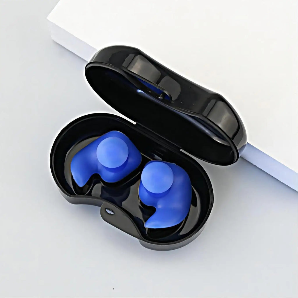 2 PCS Silicone Waterproof Earplug Environmental Soft Ear Plugs Adult Children Swimmers Swimming Diving Portable Earplug W/ Box