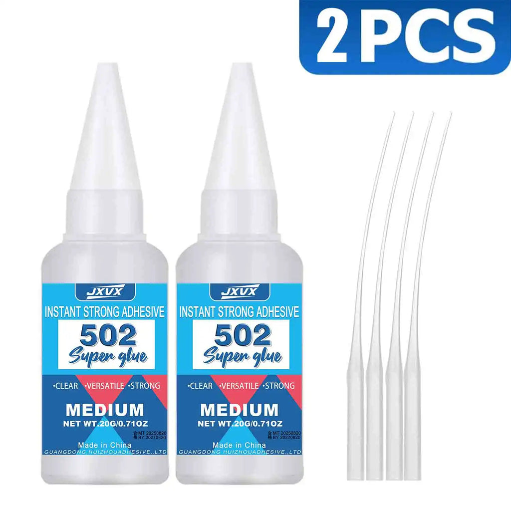 (JXVX 20 g Instant Adhesive) High-strength cyanoacrylate adhesive suitable for metal, plastic, and glass  - 5S fast-curing, high-strength