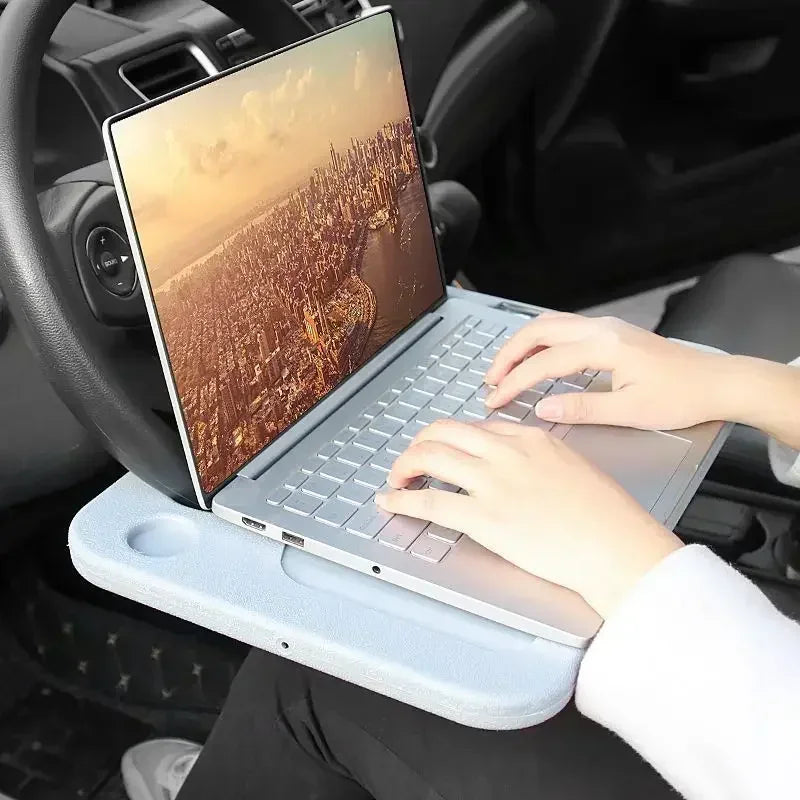Universal Car Steering Wheel Tray Multipurpose Stand for Laptop Food Eating Portable Desk Fits Most Vehicles