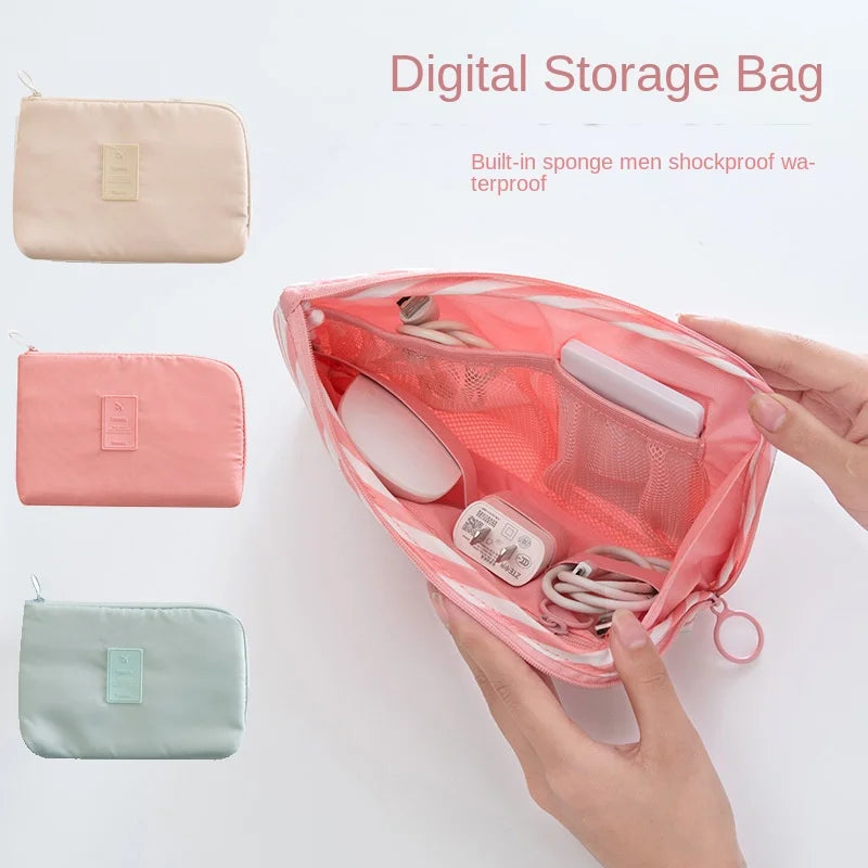 New Portable Kit Case Sponge Storage Bag Digital Gadget Devices USB Cable Earphone Pen Bag Travel Storage Bag for Digital Data