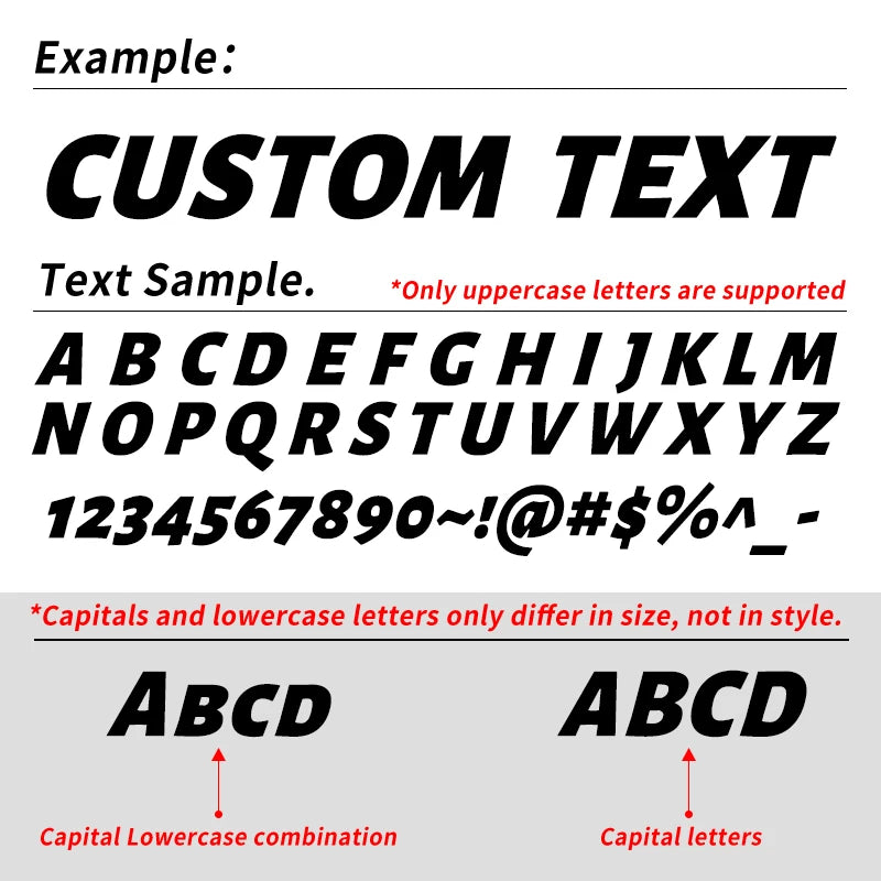 1PC Custom Only Text Car Stickers Front Banner Windshield Waterproof Personalized DIY Vehicle Boat Self-Adhesive Vinyl Decals
