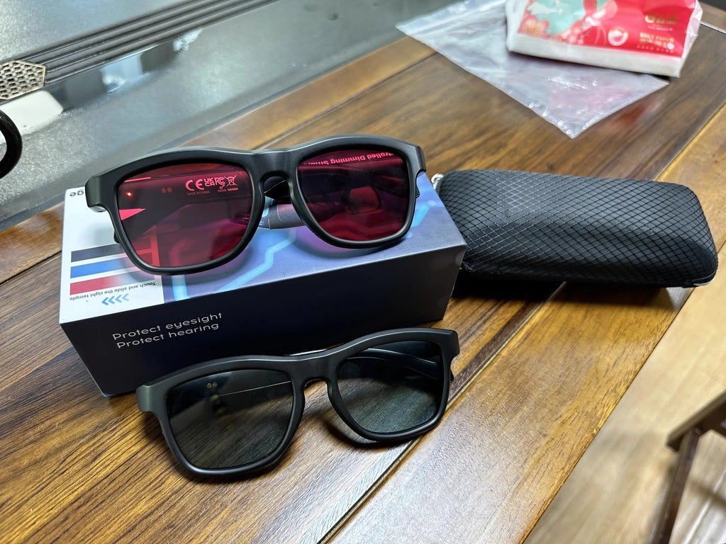 GV90 AI Translation Smart Glasses for Men Women Slide Color-Changing Lenses Answer/Reject Call Fashion Sunglasses