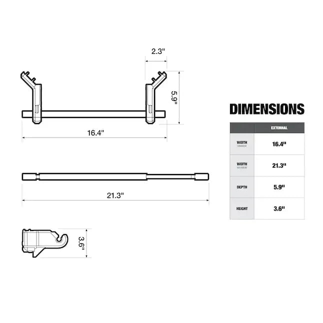 TOUGHBUILT TB-B1-A-32 STACKTECH Paper Towel Holder Stackable Specialized Hanger Roller Cord Storage Plus Box Accessories