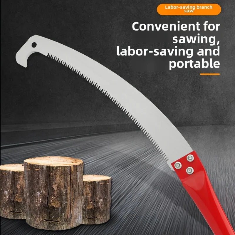 2 types of multi-functional hand saws for pruning trees and outdoor gardening, with stainless steel serrated blades