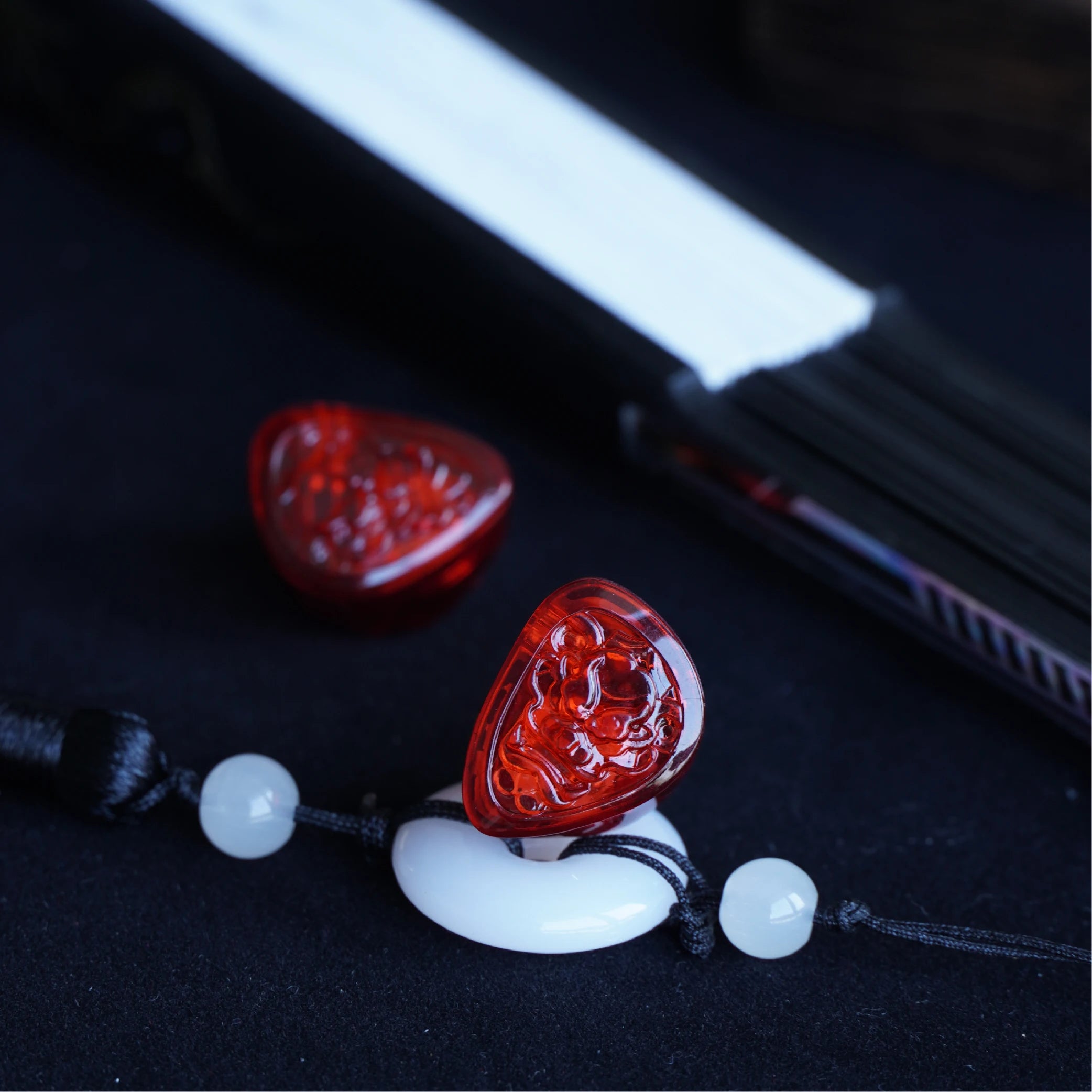 TANGZU WANER SG 2 Red Lion Edition 10mm PET Single Dynamic In-Ear Earphones with Silicone Storage Bag and Sancai Wide Bore