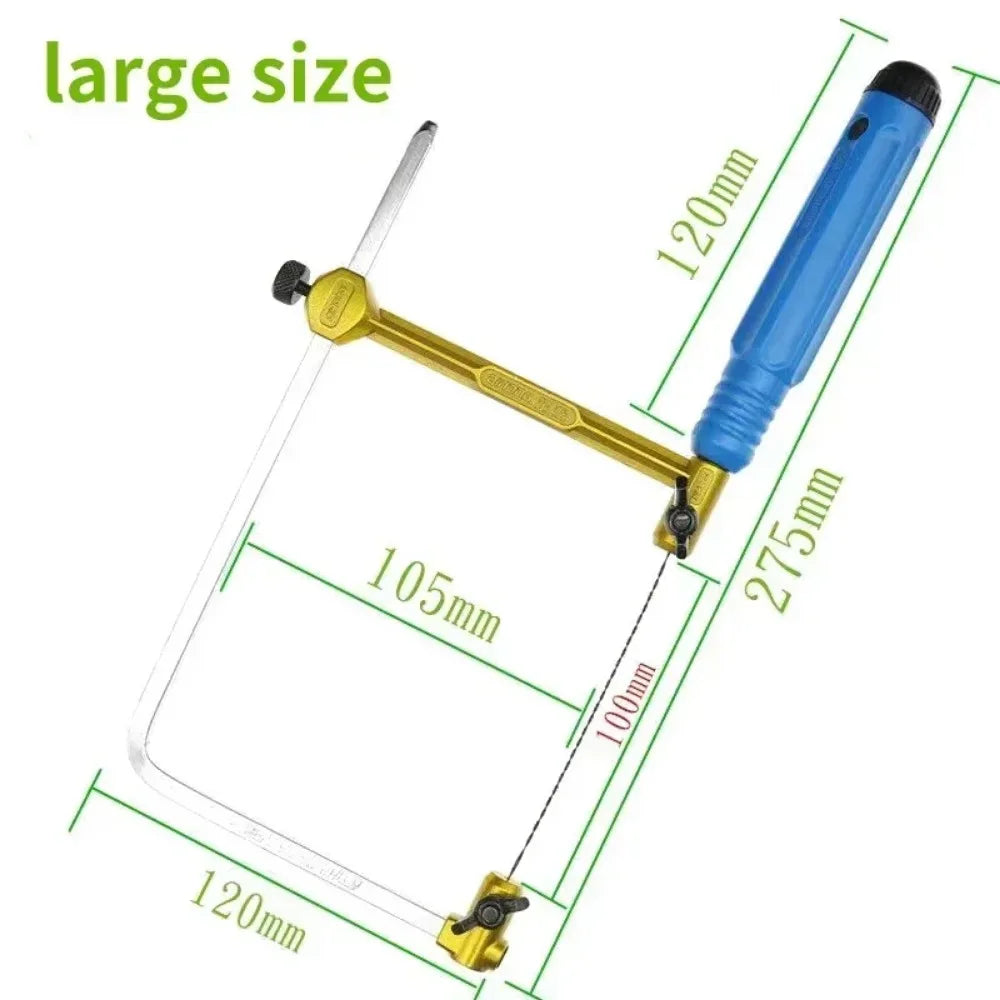 Adjustable Mini Hand Saw U Type Jeweler's Saw Saw Bow for Jewelry DIY Tools Woodwork Craft Tools Hand Tools Set Saw Blade