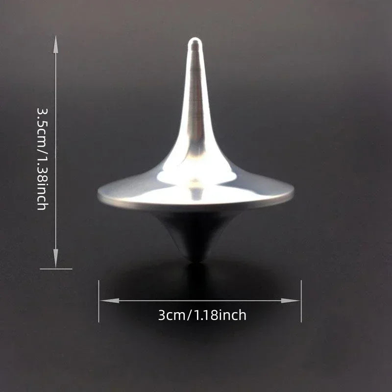 1pc, Creative Inception Movie Pendant Toy Metal Fingertip Decompression Artifact Spinning Top New Year's Christmas Gift