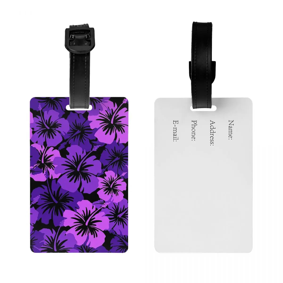 Epic Hibiscus Hawaiian Floral Aloha Luggage Tags Suitcase Accessories Travel Baggage Boarding Tag Label Holder ID Name Address