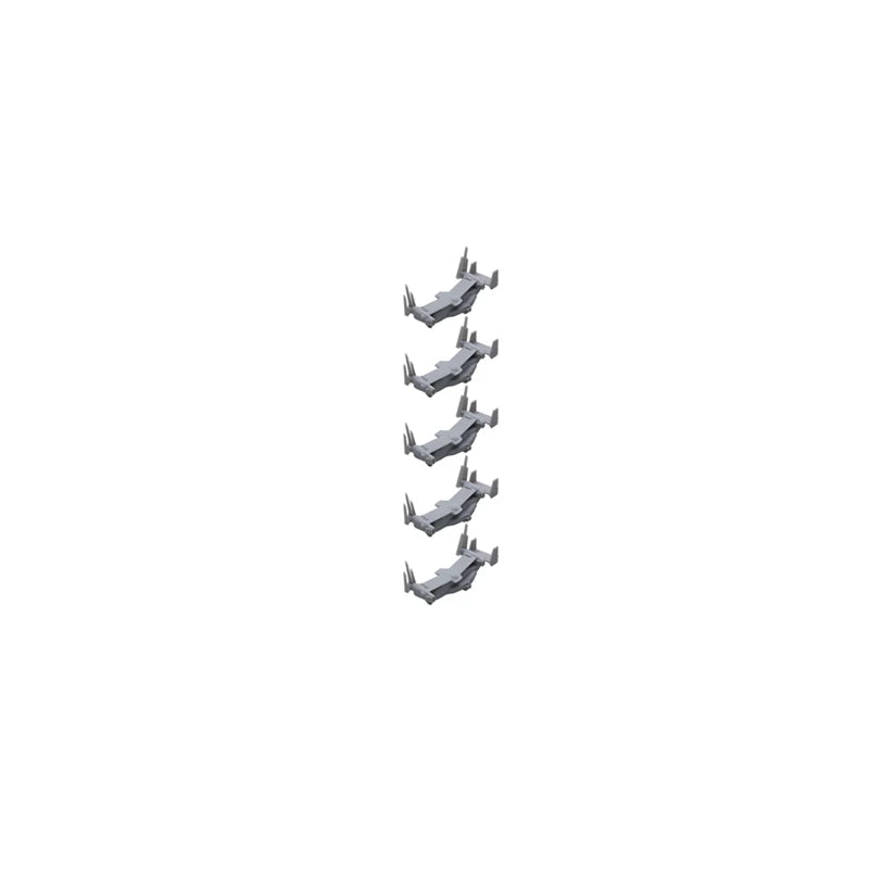 5PCS 1/2000 700 400 350 Scale V-22 Osprey Medium-size Transport Helicopter Folded Wing Military Plane Model Ornaments for Study