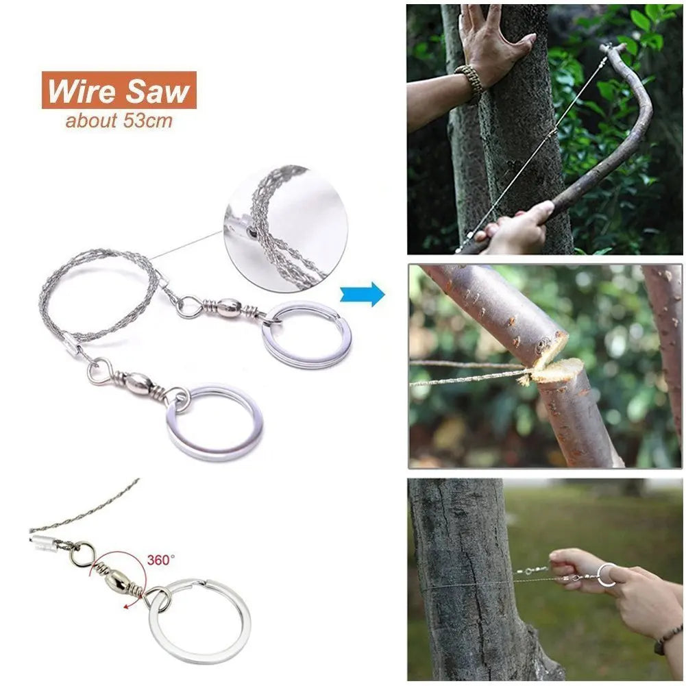 Professional Emergency Survival Kit Gear Camping Multifunction Tactical Defense Equipment First Aid SOS Wilderness Adventure