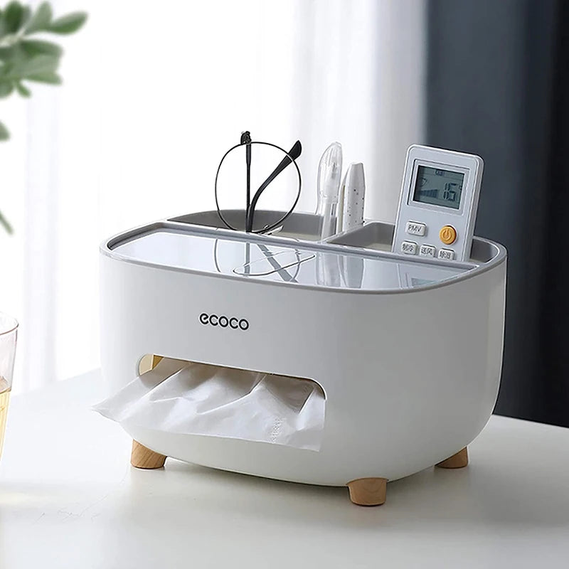Household Napkin Tissue Box, Multifunctional Storage, Remote Control Holder, Sundries Boxes for Living Room, Bathroom, Bedroom