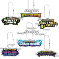 NEW Pocket Monsters Mega Evolution Pitch Black Series Acrylic Keychain Ptcg Double-sided Game Collection Logo Keyring Pendant