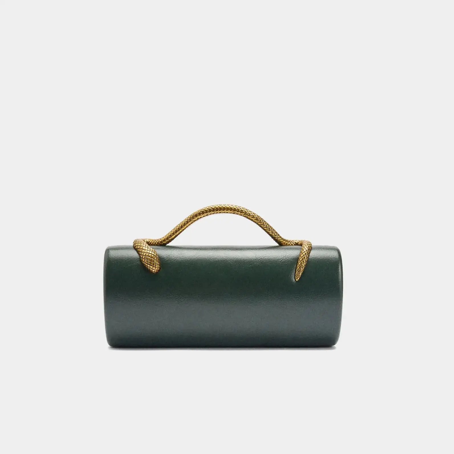 Gold Closure Box Clutch Bag women evening wedding party cute purse bag handbag 2025 winter new green black beige
