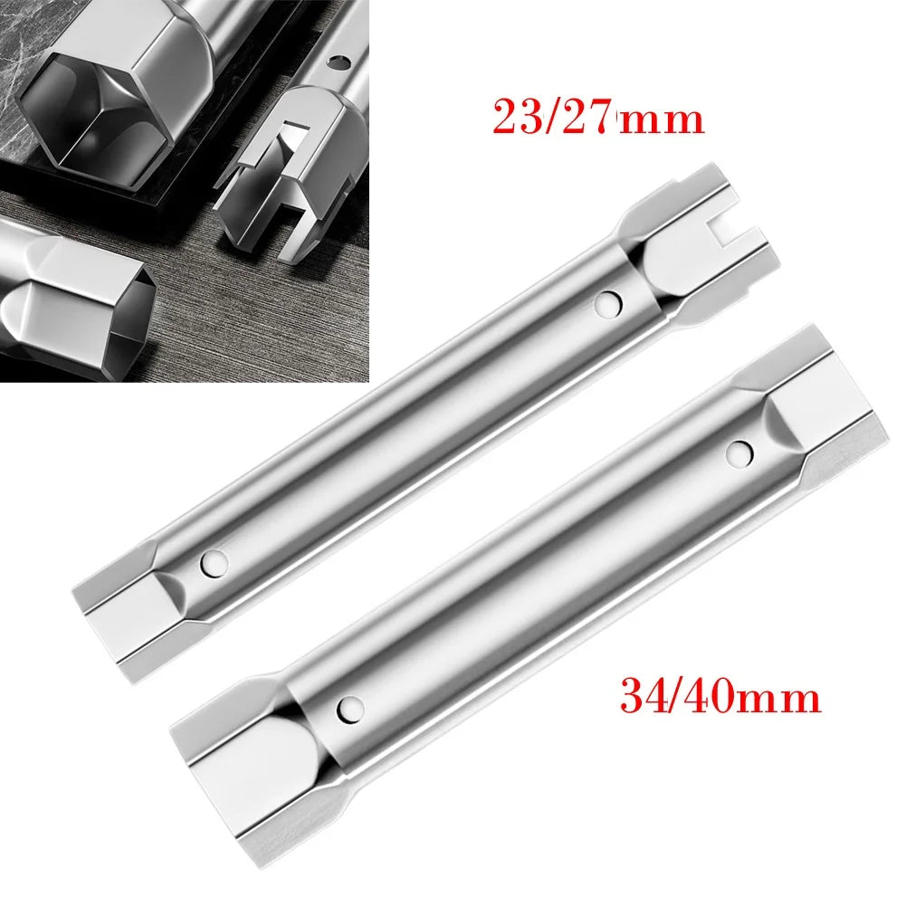 Shower Valve Socket Wrench Plumber Socket Wrench 23-27mm 34-40mm Double-Ended Tubular Spanner Tap Installation Wrench