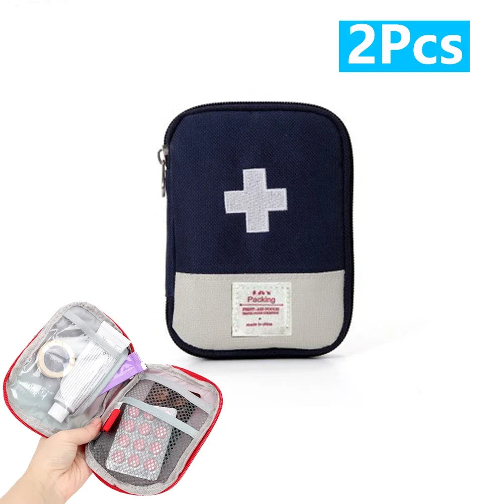 1-10Pcs Mini Portable Medicine Bag First Aid Kit Outdoor Medical Emergency Kits Pouch Organizer Home Medicine Pill Storage Bag