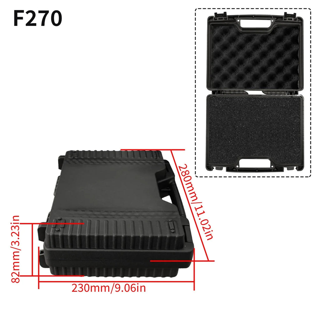 1pc Multi-Functional Portable Equipment Case with Sponge Protective Hardware Shell Tool Carrying Storage Box for Drones,Tools