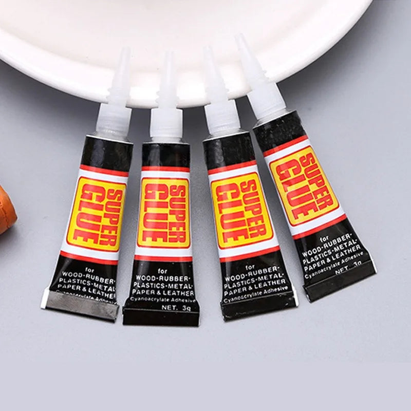 Liquid Super Glue Wood Rubber Metal Glass Cyanoacrylate Adhesive Stationery Store Nail Gel 502 Instant Strong Bond Leather