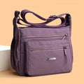 Casual Multi-pocket Crossbody Purse Adjustable Wide Strap, Multi Color Option Bag for Travel Outdoor Leisure City Outings