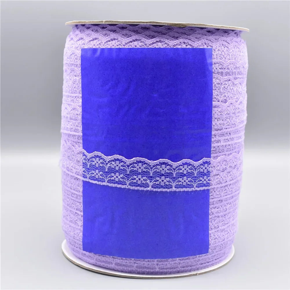 Wholesale 600yards/Roll White Lace Ribbon Width/22mm Lace Trim Fabric Embroidered Sewing Decoration African Lace Fabric Applique