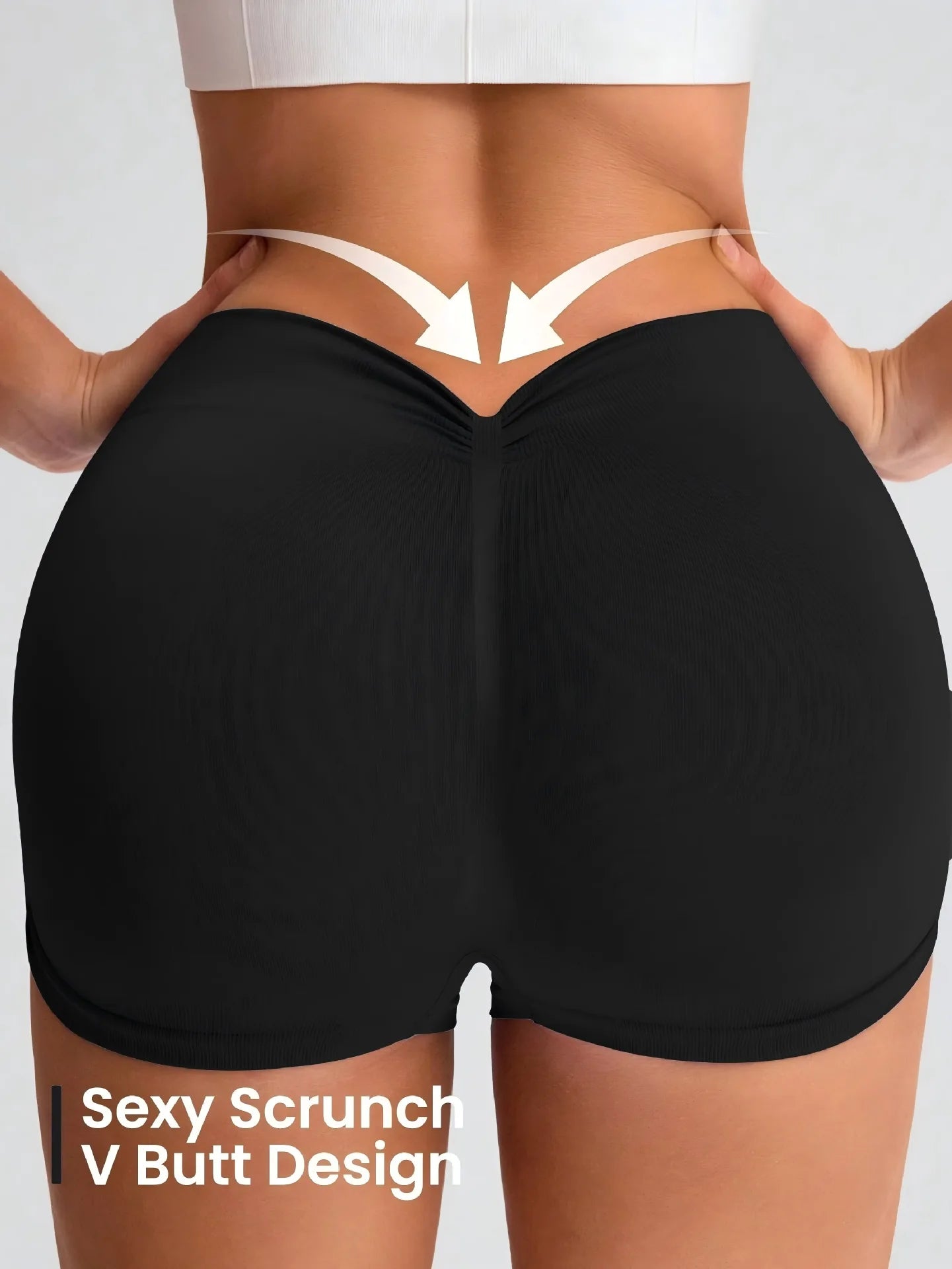 Seamless high-elastic side ruched yoga shorts - women's high-waisted tummy control, butt-lifting, and peach hip shaping