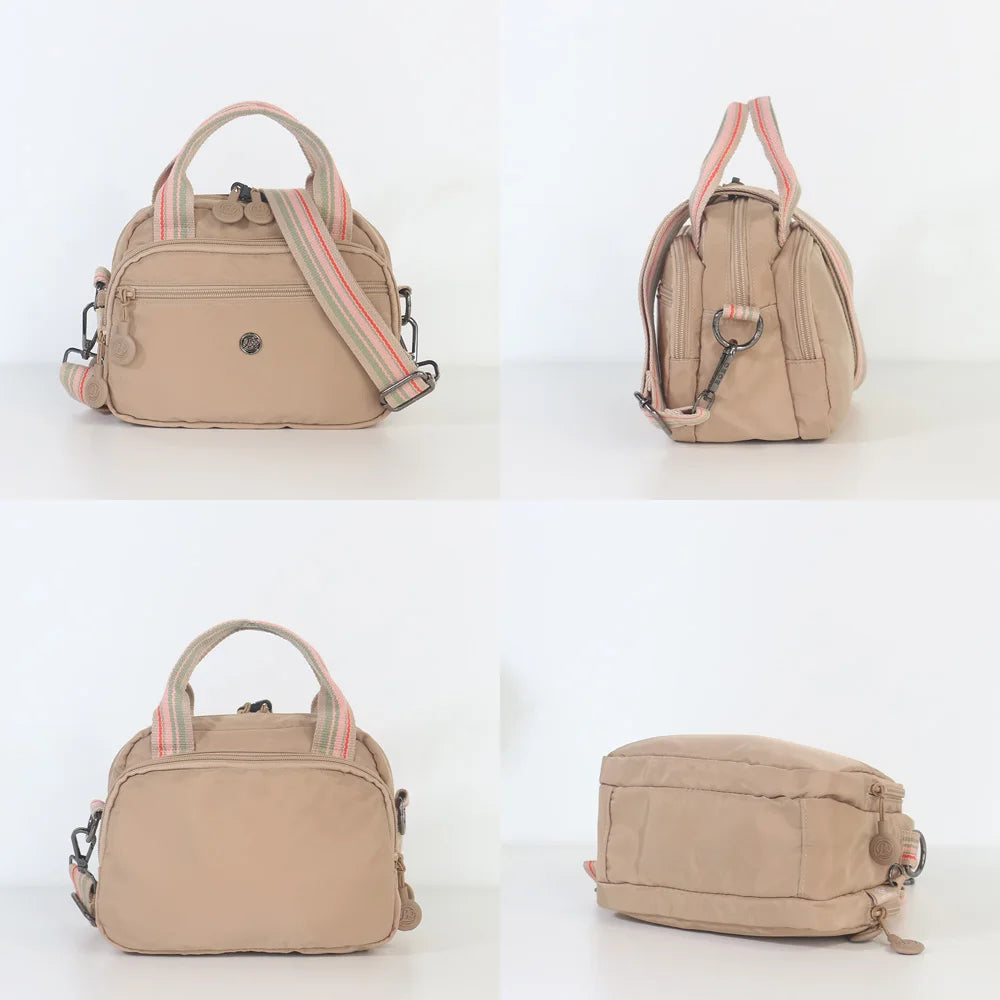 Women's Fashion Messenger Bag Handbag, Nylon Material, Wrinkle-resistant, Square Shape, Thickened Soft Compartment