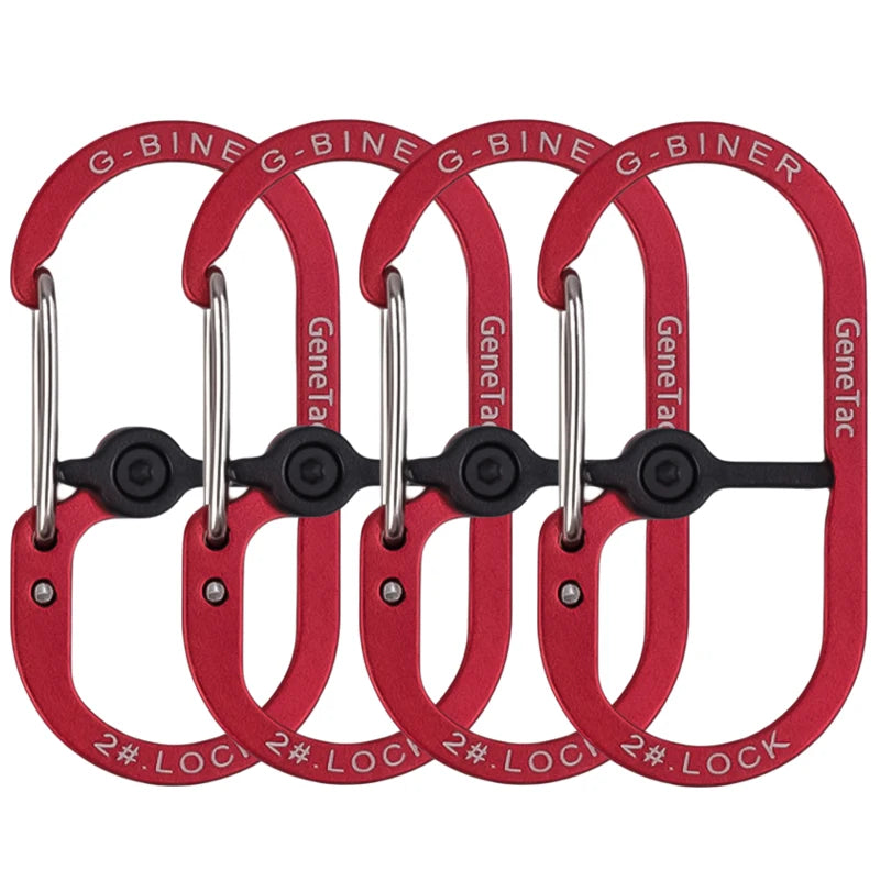 G-type Spring Outdoor Climbing Safety Keychain Aluminum Alloy Multicolor Carabiner  Backpack Buckle Camping Safety Lock