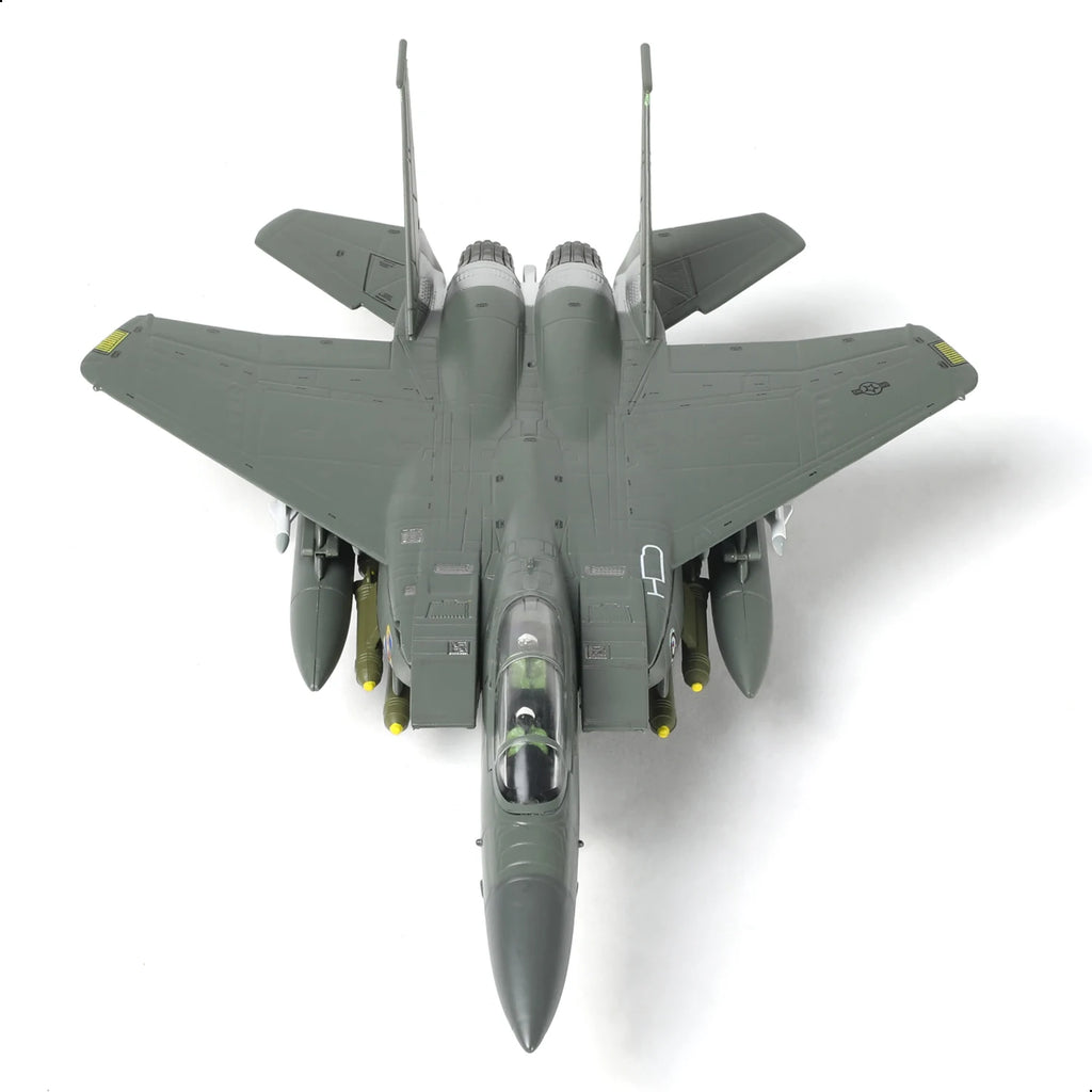 NUOTIE 1:100 F-15E Strike Eagle 89-0487 Pre-Built Alloy Diecast Military Display Model for Collection & Gift