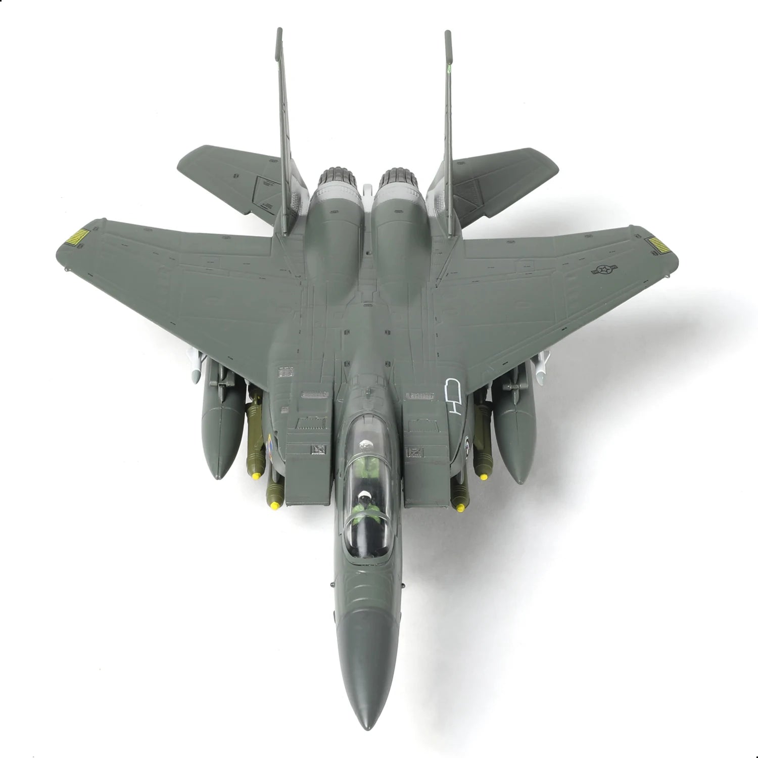 NUOTIE 1:100 F-15E Strike Eagle 89-0487 Pre-Built Alloy Diecast Military Display Model for Collection & Gift