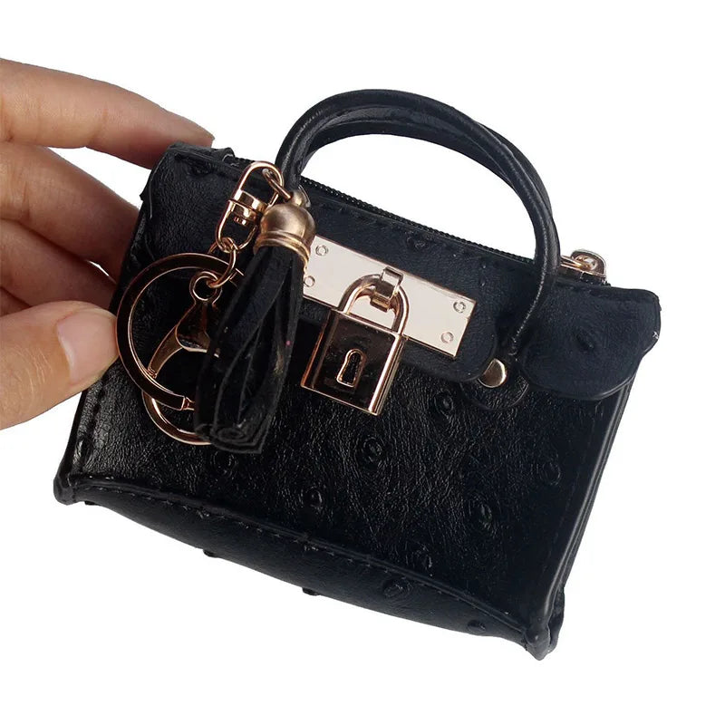 Multifunction Leather Key Bag Wallet Clutch Zipper Coin Purse Wallet Bluetooth Earphone Bag Credit Card Case Mini Storage Pouch