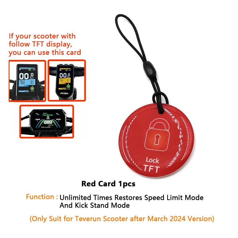 Original Speed Limit Card Green Card Remove Speed Limit SpeedLimit and Red Card Restore SpeedLimit For Teverun After March 2024