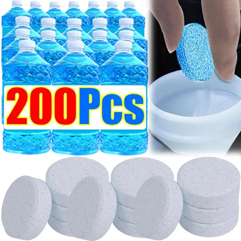 Car Windshield Washer Fluid Tablets Concentrated Effervescent Solid Wiper Glass Cleaner Auto Cleaning Agent Accessories Tool Kit