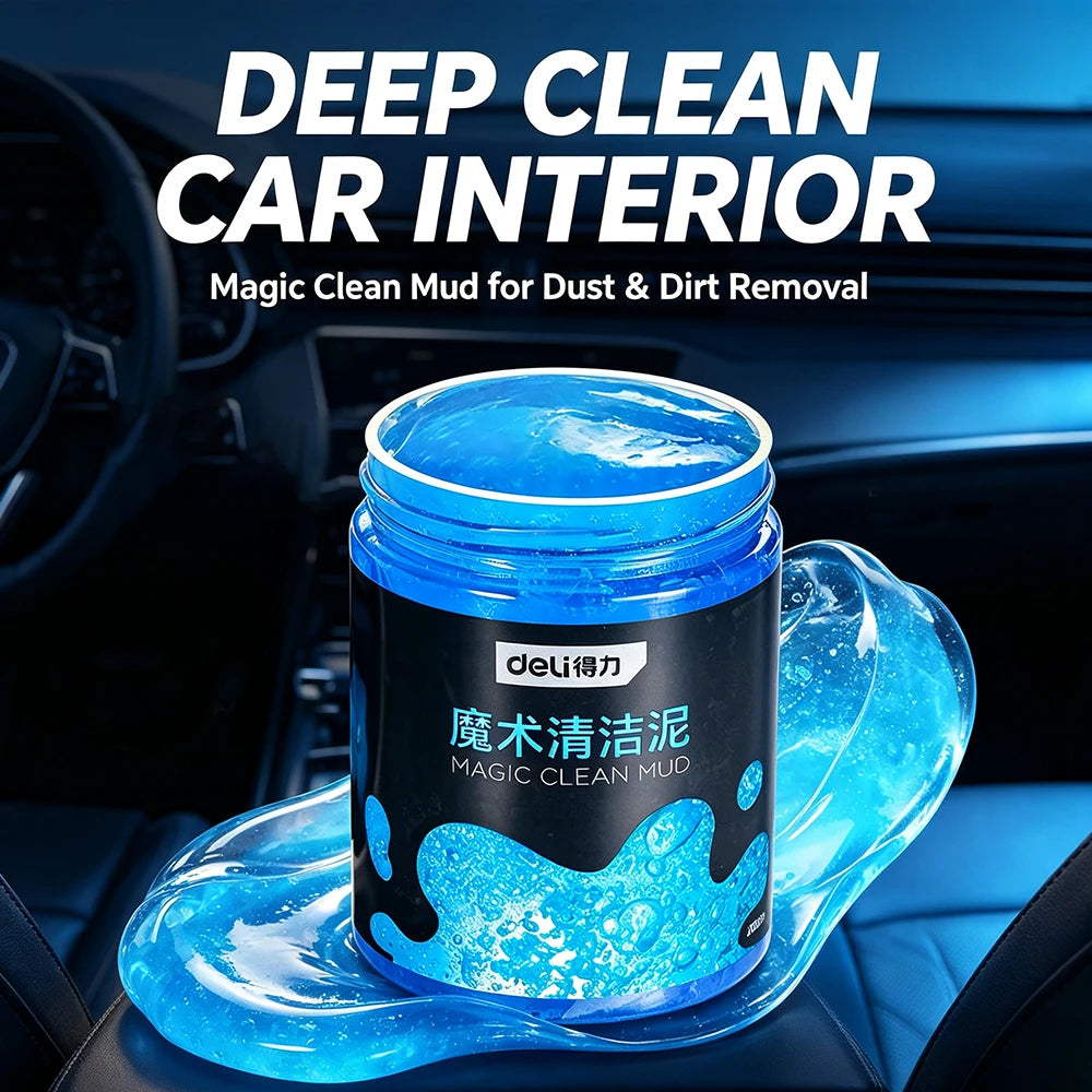 Car Cleaner Gel Car Slime Cleaner Dust Cleaning Gel Auto Interior Cleaning Slime Eco-Friendly Non-Abrasive Auto Mud for Inter