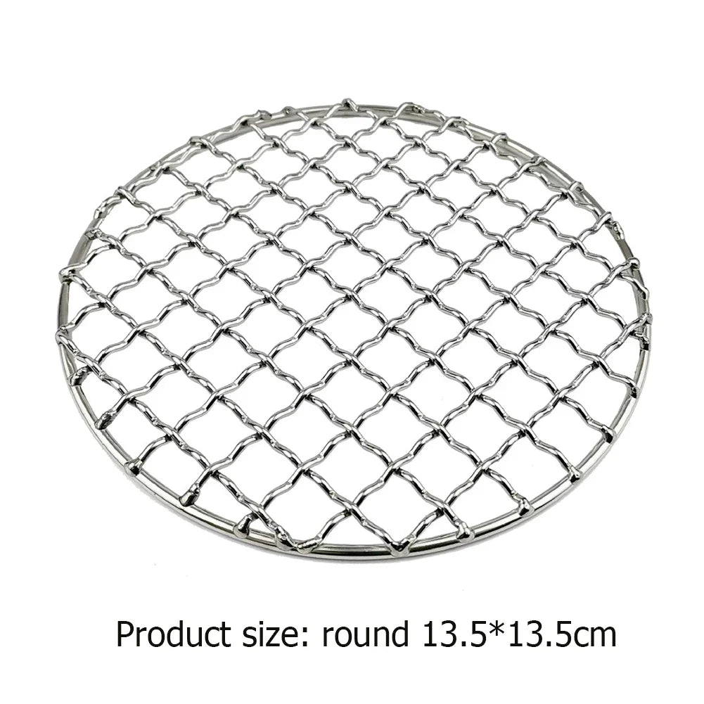 BBQ Grilling Baskets Non Stick Folding Grill Basket Stainless Steel Barbecue Grill Basket for Fish Vegetables Steak Shrimp Chops
